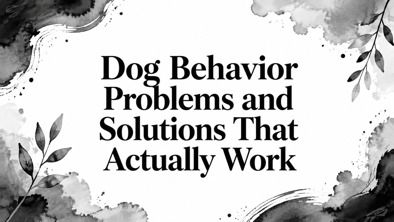 Dog Behavior Problems and Solutions That Actually Work
