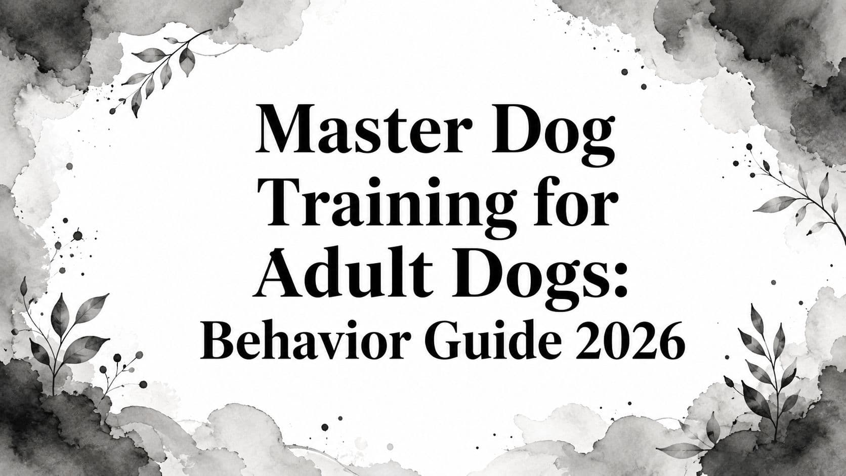 Master Dog Training for Adult Dogs: Behavior Guide 2026