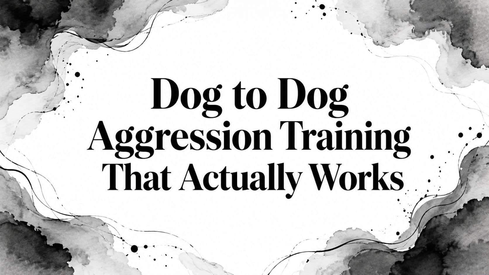 Dog to Dog Aggression Training That Actually Works