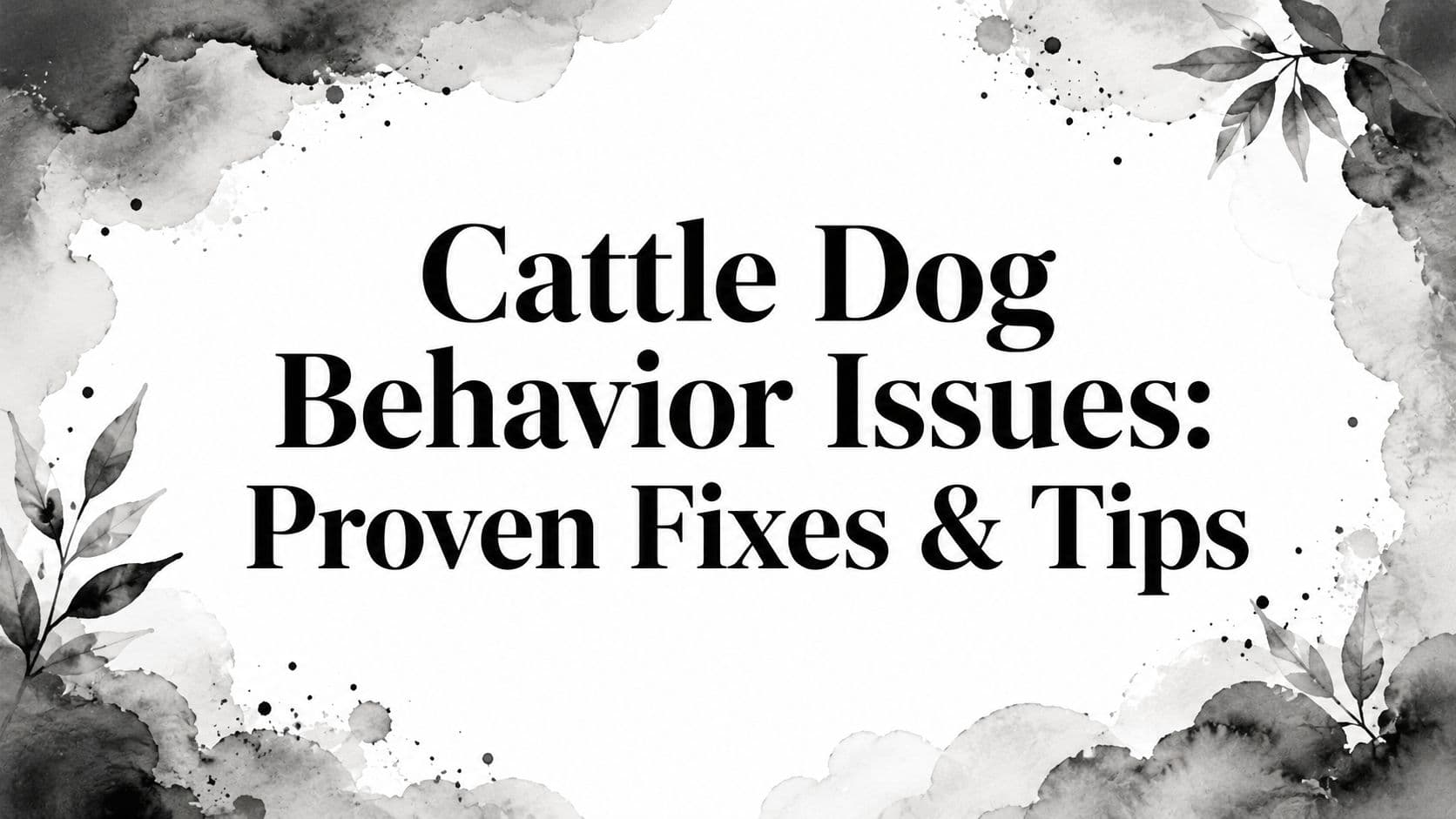 Cattle Dog Behavior Issues: Proven Fixes & Tips
