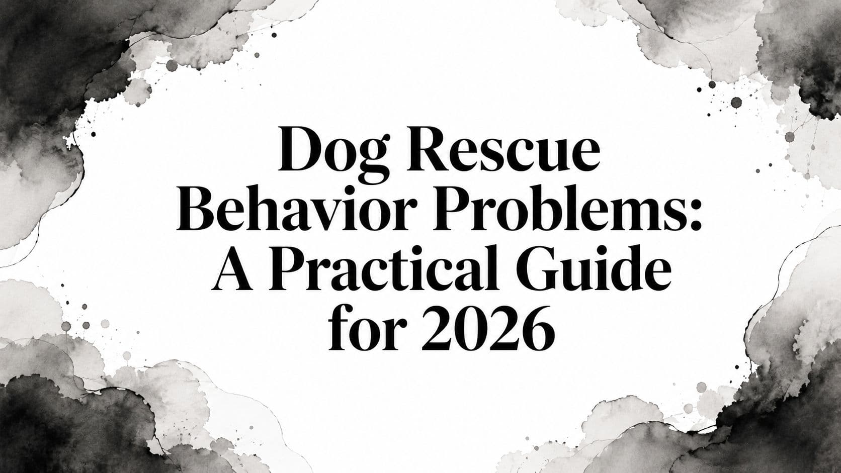 Dog Rescue Behavior Problems: A Practical Guide for 2026