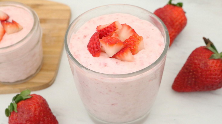 resep strawberry mousse